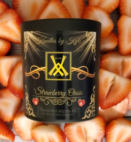 strawberry oasis candle